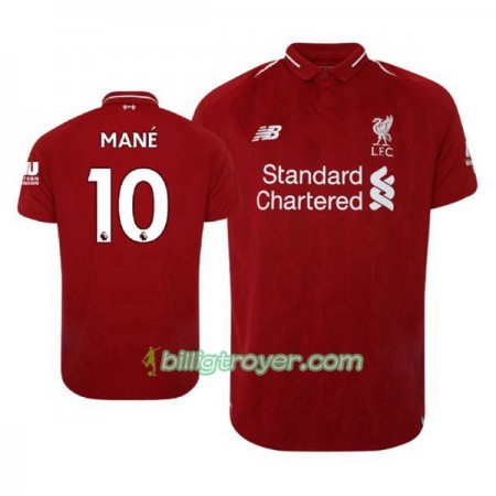 Billige Fotballdrakter Liverpool Sadio Mane 10 Hjemmedraktsett 2018/19 Kortermet